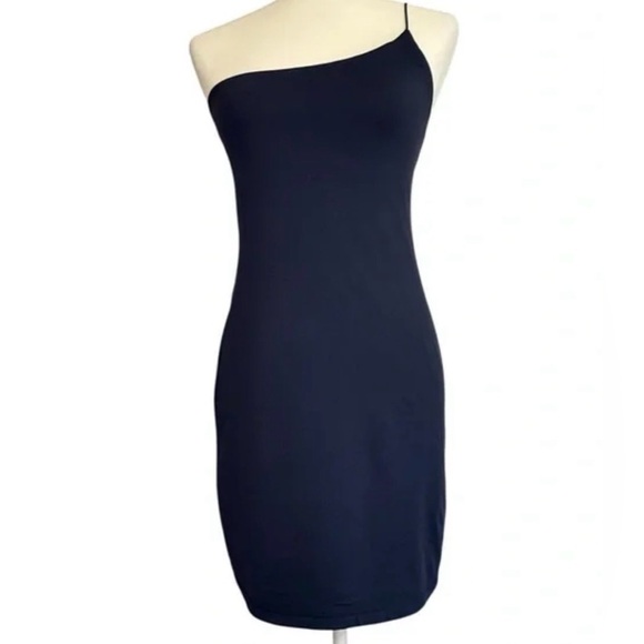 Aritzia Babaton one shoulder bodycon dress size XS black - Picture 2 of 4